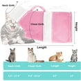 thumbnail image 3 of Olurrsia Cat Bathing Bag Adjustable Cat Grooming Net Bag Anti-bite & Anti-Scratch Cat Bath Washing Restraint Bag, Breathable Mesh Cat Grooming Bag for Shower, Nail Trimming, Injection, 3 of 7