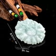 thumbnail image 6 of K-KED Natural Grade A Jade Jadeite Men Women Lucky Carved Nine Dragon Round Pendant, 6 of 7