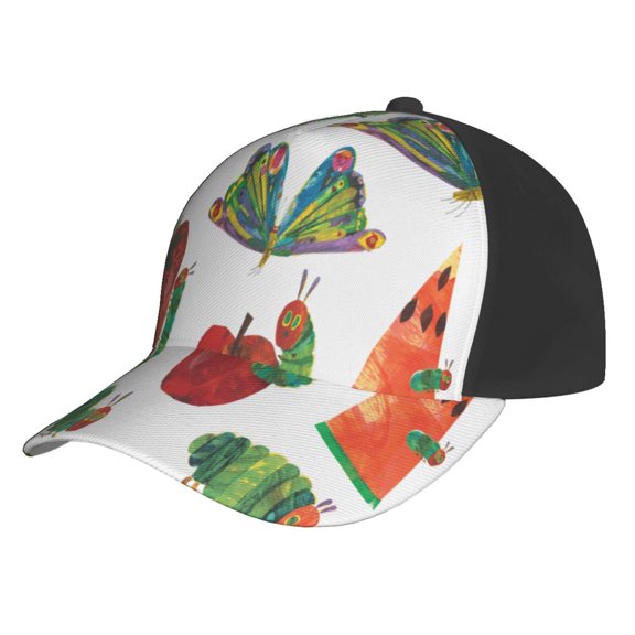 Unisex Hungry Caterpillar Baseball Cap Adjustable Trucker Hat For Running Sports Hiking Camping