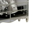 thumbnail image 3 of Benjara Dresser with Crystal Knobs and Mirror Panels, Silver, 3 of 5