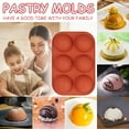 thumbnail image 3 of Silicone Molds for Baking Medium Semi Sphere Silicone , 4 Packs Baking for Making , Cake, Jelly, Dome M^Ousse, 3 of 8