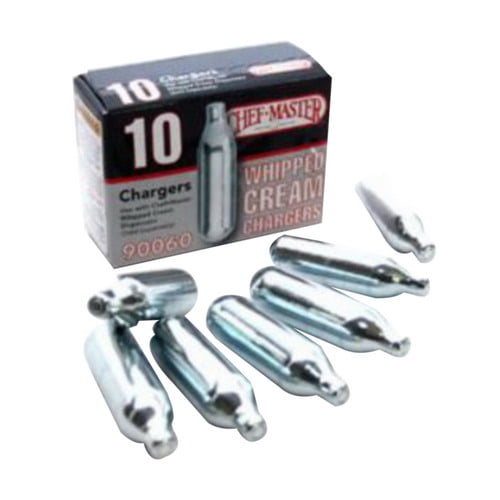 Chef Master Whipped Cream Charger, Steel 10/Box