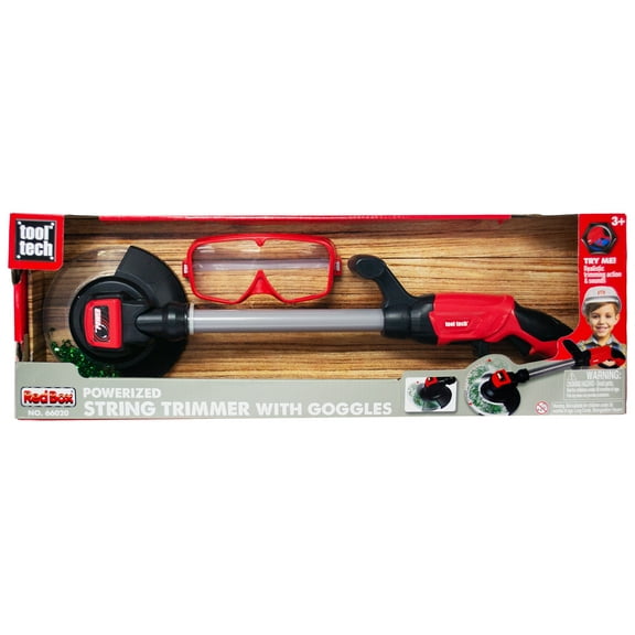 Red Box: Light & Sound: Weed Wacker/Trimmer - Kids Yard Work Toy, Includes Safety Goggles, Pretend Play, Battery Powered Realistic Tool, Ages 3 