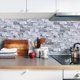 thumbnail image 3 of 9 piezas de 10 * 20 cm / 3.94 * 7.87 "tridimensional gris claro simulación azulejo de la pared pegatinas balcón pared baño piso pegatinas decoración del hogar piso escalera pared película protectora JAMW Sencillez, 3 of 5