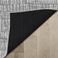 thumbnail image 3 of Well Woven Abstract Nightscape Modern Geometric Flat-Weave Gray 9'10" x 13' Area Rug, 3 of 7