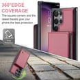 thumbnail image 5 of Dteck Wallet for Samsung Galaxy S23 Ultra Case, RFID Blocking Credit Card Slots Zipper Pocket PU Leather Protective Phone Case with Shoulder Lanyard Wristlet Strap for Samsung S23 Ultra 6.8 Inch,Red, 5 of 8