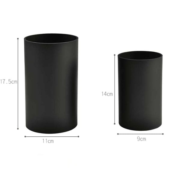 Yuangui 1pc Kitchen Storage Container Holder Organizer Cutlery Tableware Container for Home (Black Small Size)