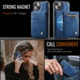 thumbnail image 6 of ELEHOLD Case for iPhone 15 Plus, Magnetic Wallet RFID Blocking Case,Leather Flip Cover with Card Holder,Blue, 6 of 11