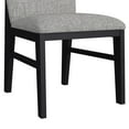 thumbnail image 5 of Megan Dining Side Chair with Grey Fabric in Black (2 Per Carton), 5 of 8