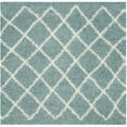 thumbnail image 4 of SAFAVIEH Dallas Jerrie Geometric Shag Area Rug, Seafoam/Ivory, 8' x 10', 4 of 8
