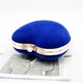 thumbnail image 3 of Bolso de mano para boda para mujer, bolso de mano con forma de corazón azul, bolso de noche, mini bolso elegante para cóctel o fiesta de graduación, bolso de mano tipo mensajero, 3 of 4