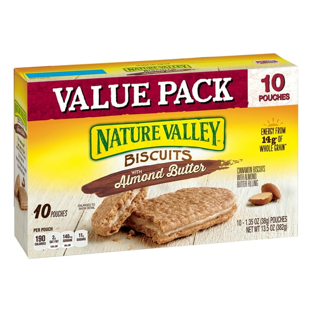 Nature Valley Biscuits, Almond Butter, 10 Ct 13.5 Oz