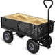 thumbnail image 4 of Garden utility wagon con 500lb capacity, industrial grade mesh steel construction, convertible side panels y 10-pulgada tires para farm, construction y commercial landscaping, 4 of 6