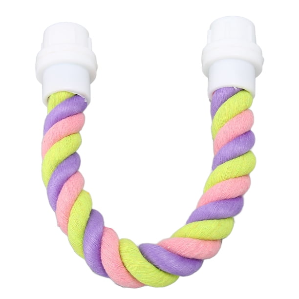 Juguete de Perca de Cuerda para Pájaros Flexible Colorido y Seguro Agarre Cómodo para Cacatúas Tortolitos Periquitos con Soporte para Loros ANGGREK Otros