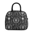 thumbnail image 2 of Cat and Skull Gothic Pattern Insulated Leakproof Lunch Box for Work, Lunch Bag for Women Men, Loncheras Para Mujer for Beach Travel Picnic Camping, 2 of 6