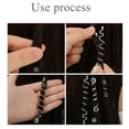 thumbnail image 5 of 28 pieces hair beads spiral coils dreadlock beads braids rings clips metal cuffs hair jewelry hair wraps accessories snake hair clips, 5 of 5