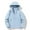 01 Light Blue, variant on Weiqiqre Jackets for Women Trendy Waterproof Lightweight Packable Raincoat with Hood Windbreaker for Outdoor Travel Hiking