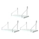 thumbnail image 1 of Estantes flotantes de pared para el hogar, 3 unidades, sin perforaciones, 1 of 8
