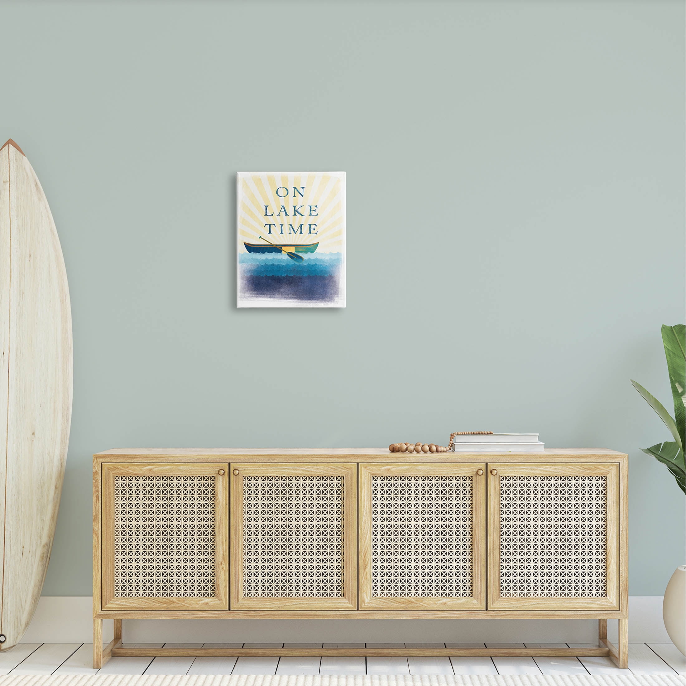 Stupell Industries On Lake Time Relaxing Sun Rays Graphic Art Gallery Wrapped Canvas Print Wall Art, Design by JJ Design House LLC