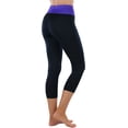 thumbnail image 5 of ToBeInStyle Women's Comfy Capri Yoga Pants with Criss-Cross Design, 5 of 7