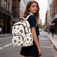 thumbnail image 4 of KUIFORTI Bow Cow Kids Backpack 17 Inch Lightweight Girls School Bag with Adjustable Straps Front Pockets for Teens Elementary Middle Back to School Supplies, 4 of 7