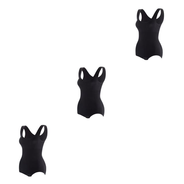 Sonducket Mono Sexy para mujer, mono de cintura alta, ropa interior sin costuras para el embarazo, camisola, mameluco adelgazante elástico, М/л 3piezas
