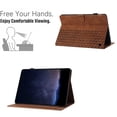thumbnail image 3 of Allytechgroup Slim Case for Kindle Fire HD 8 & Fire HD 8 Plus Tablet 8" (12th Generation 2022), Premium PU Leather Folio Flip Cover Stand Anti-Scratch Cards Slots Smart Case Cover, Brown, 3 of 9