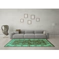 thumbnail image 3 of Ahgly Company Indoor Rectangle Oriental Turquoise Blue Industrial Area Rugs, 6' x 9', 3 of 4
