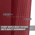 thumbnail image 3 of TOPICK Waffle Weave Textured Curtains 84 inch Farmhouse Light Filtering Drapes for Living Room Bedroom Grommet Window Curtain 2 Panels, 3 of 6