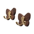thumbnail image 2 of de pared de madera con forma de mariposa, percheros, ganchos de madera para llaves y toallas para sala de estar, 2 of 9