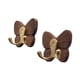 thumbnail image 2 of de madera con forma de mariposa para colgar en la pared, decorativos, únicos, resistentes y a prueba de óxido, paquete único, para el hogar, 2 of 8