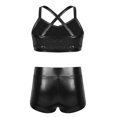 thumbnail image 2 of Alvivi Kids Girls Tankini Outfit Tank Top Bottoms Set Gym Workout Costume 5-14, 2 of 7