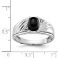 thumbnail image 2 of Solid 14k White Gold Diamond Men's Ring Band Size 9.5, 2 of 3