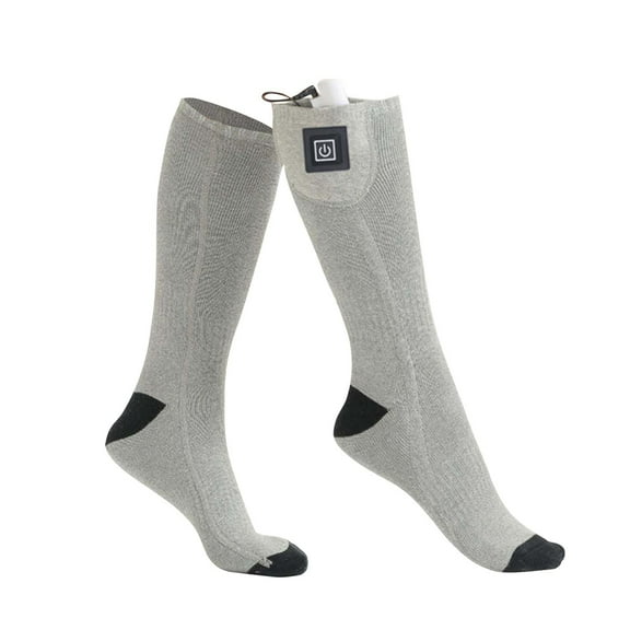 Aoochasliy Christmas Socks Heating Socks Long Tube Warm Electric Socks Charging Heating Foot Warmer