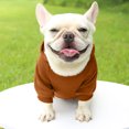 thumbnail image 4 of Sudadera con capucha de invierno con bolsillo adecuada para cachorros, abrigo cálido para chihuahua, ropa para cachorros y gatos, 4 of 5