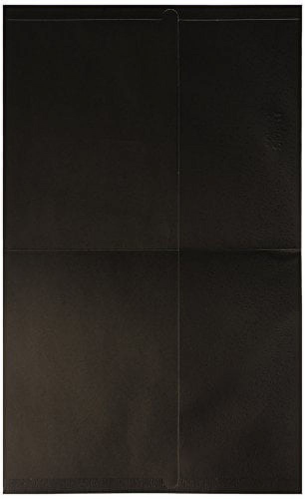 School Smart 2-Pocket Folders, Black, Pack of 25
