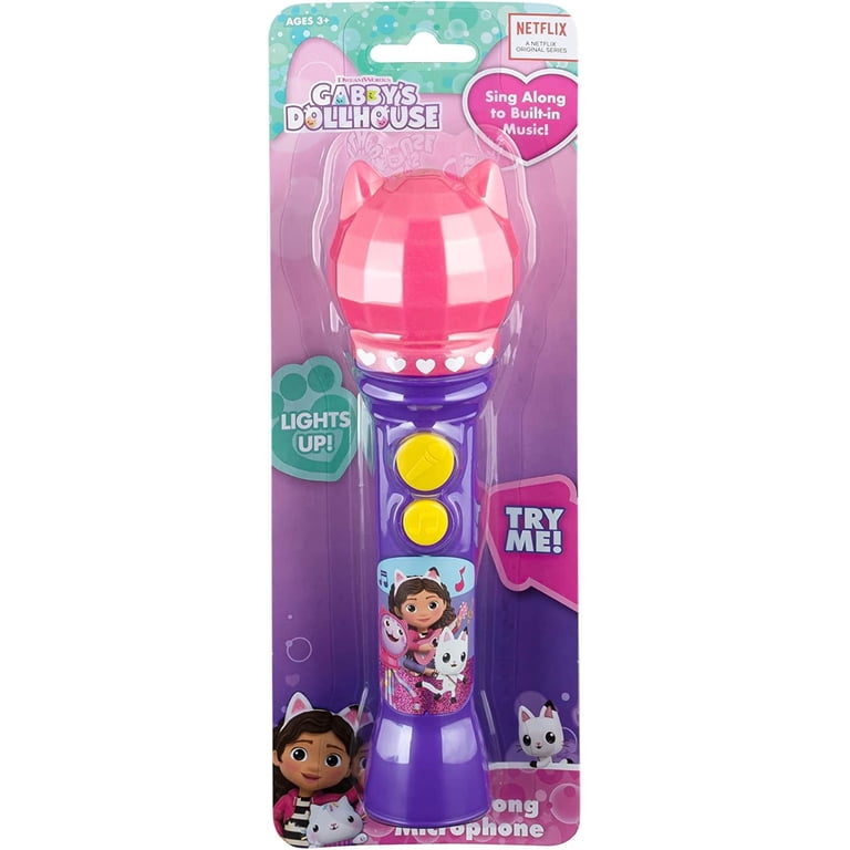 eKids Gabby's Dollhouse Toy Microphone, Purple photo 6