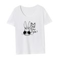 thumbnail image 4 of Camiseta de mujer Trajes de Pascua Disfraz Moda Camiseta de manga corta para viaje de vacaciones S, 4 of 7