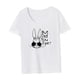 thumbnail image 4 of Camiseta de mujer Trajes de Pascua Disfraz Moda Camiseta de manga corta para viaje de vacaciones S, 4 of 7