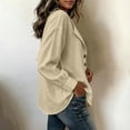 thumbnail image 5 of NominalSnug Button down Shirts for Women Long Sleeve Shirts Collared Dressy Casual Blouses Loose Fit Fall Tops, 5 of 8
