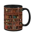 thumbnail image 1 of Billuyoard Taza de café de cerámica con idea única de regalo de estantería, taza con mango en C, taza de café con mango en C Teteras, 1 of 6