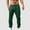 #099-Green, variant on Handshe Men's Elastic Waist Casual Pants with Solid Color Breathable Relaxed Fit for Outdoor Leisure,Plus Size