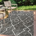 thumbnail image 4 of JONATHAN Y JONATHAN  Y Derya Tribal Diamond Trellis Indoor/Outdoor Area Rug 3 X 5 - Black/Ivory, 4 of 5