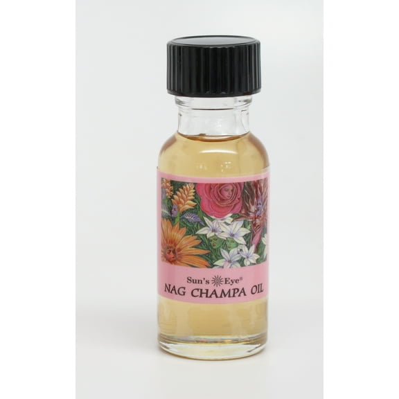 Suns Eye Nag Champa Herbal Fragrance Oil - 1/2 Ounce Bottle