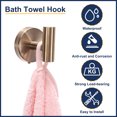 thumbnail image 4 of 2 piezas Gancho para Toalla de Baño, Gancho de Acero Inoxidable Montaje en Pared para Abrigos, Rosa Dorado, 4 of 7