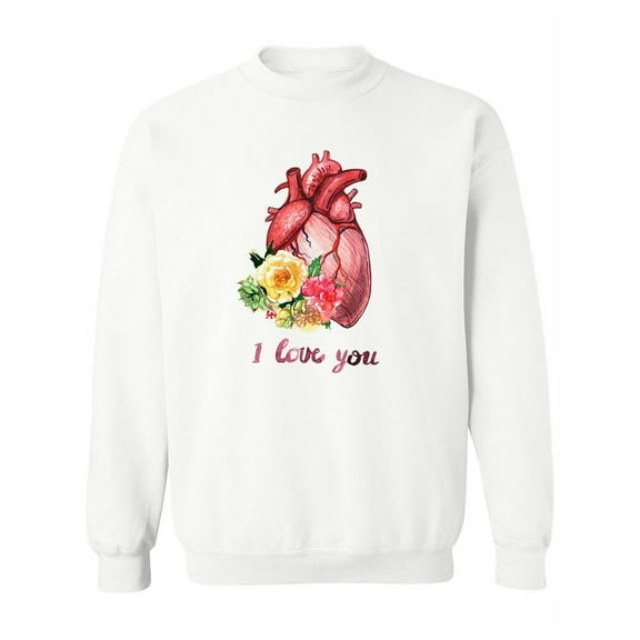 Design I Love You. Sweatshirt Women -Image by Shutterstock, Female Medium