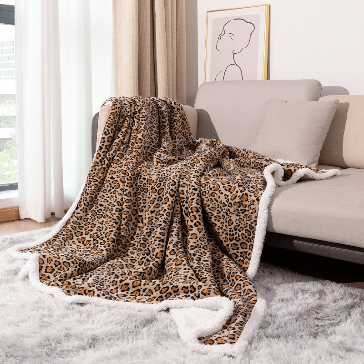 Walmart cheetah blanket hotsell