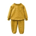 thumbnail image 5 of EnJoCho Youth Boys Athleti𝖼 Outfits 3D Letter Graphic Crewneck Sweatshirts Elastic Waist Joggers Sweatpants Teens Fall Cute Clothes Sportswear Track Suit Activewear, 5 of 9