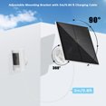 Solar Panel for Ring Camera, 6W Ring Solar Panel for Spotlight Cam
