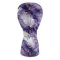 thumbnail image 2 of Yuyamidu Purple Marble Print Golf Club Head Covers for Drivers, Fairway Woods, and Hybrids, Waterproof Leather Head Covers Women Golf Headcover with Soft Lining, 2 of 7